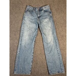 JW Anderson x Uniqlo Womens Blue Straight Leg High Rise Jeans Size 26x30 Classic